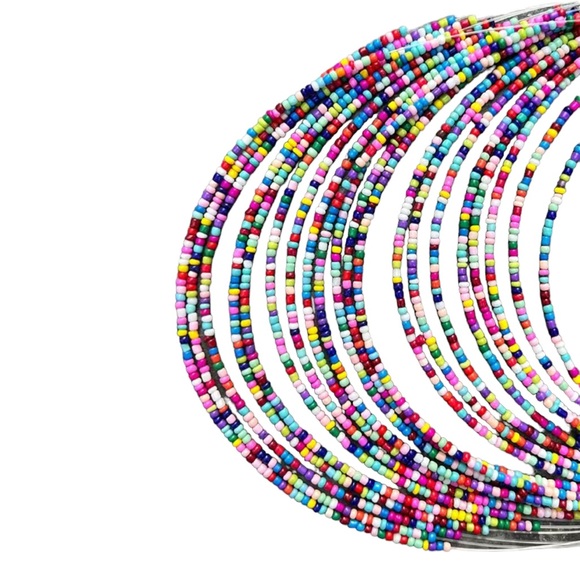 Boho Millet Beads Necklace and Earrings Set - Picture 4 of 7